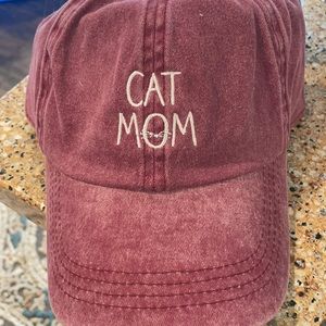 Cat mom baseball hat!